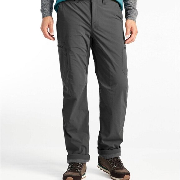 L.L. Bean Other - LL Bean Men's Cresta Hiking Pants, Standard Fit, Fleece-Lined Gray Sz 38
